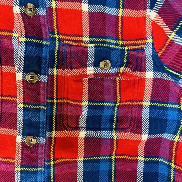 Abercrombie & Fitch Shirt Mens Small Button Up Long Sleeve Plaid Flannel Outdoor - Picture 3 of 15